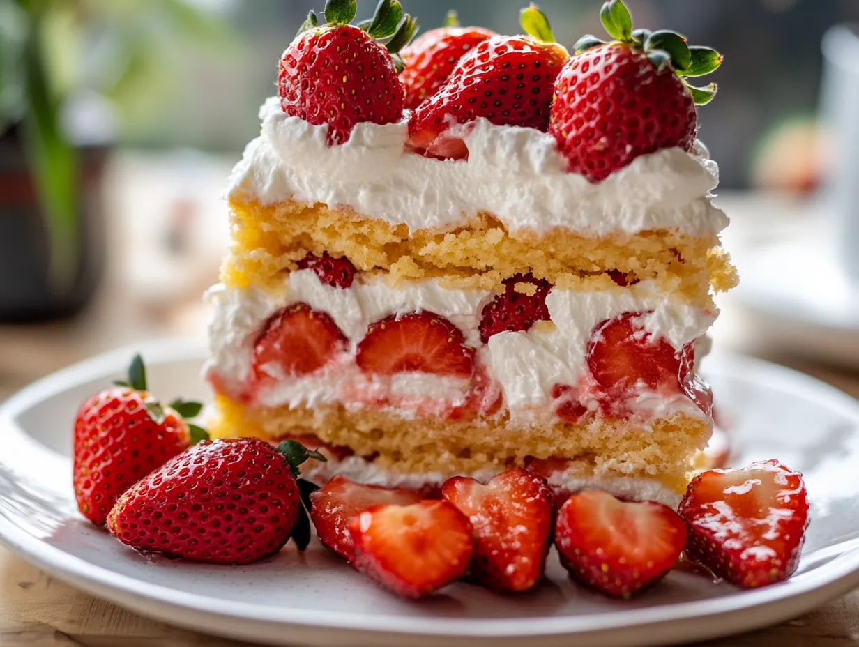 30-Minute No-Bake Strawberry Shortcake Magic: Easy Dessert finished dish