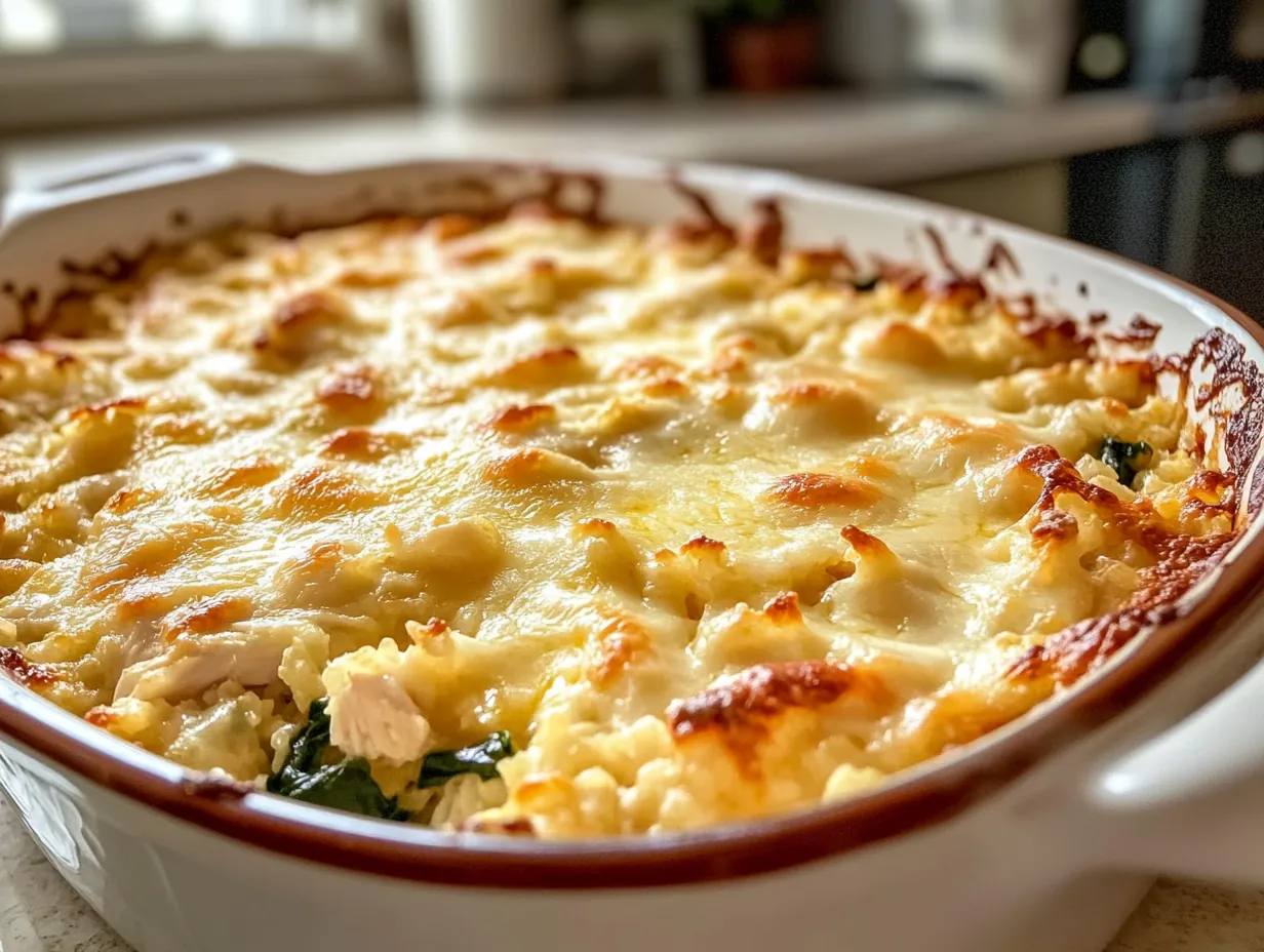 Healthy Chicken Cauliflower Rice Casserole: A Flavorful Weeknight Delight
