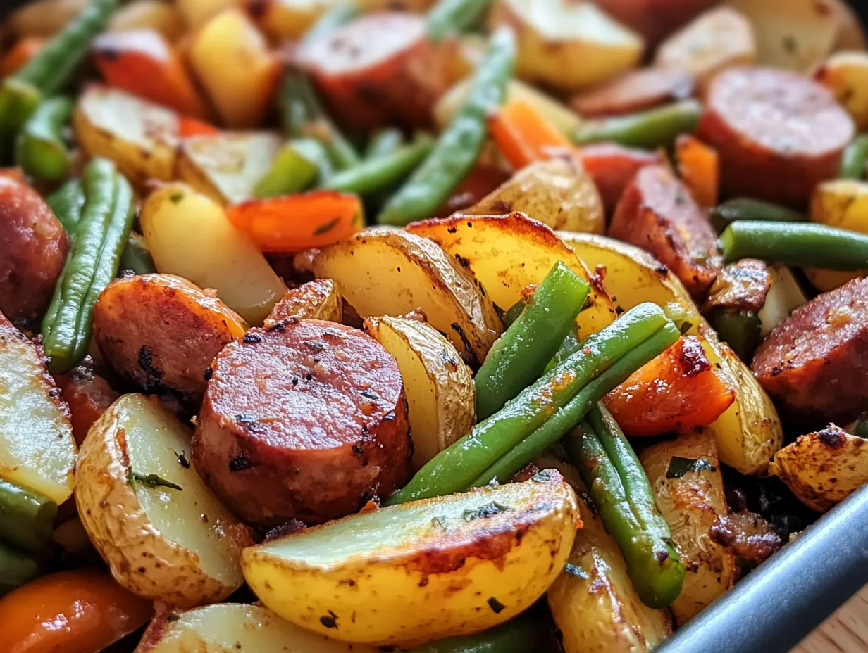 Hearty One Pan Kielbasa and Potatoes: A Weeknight Wonder
