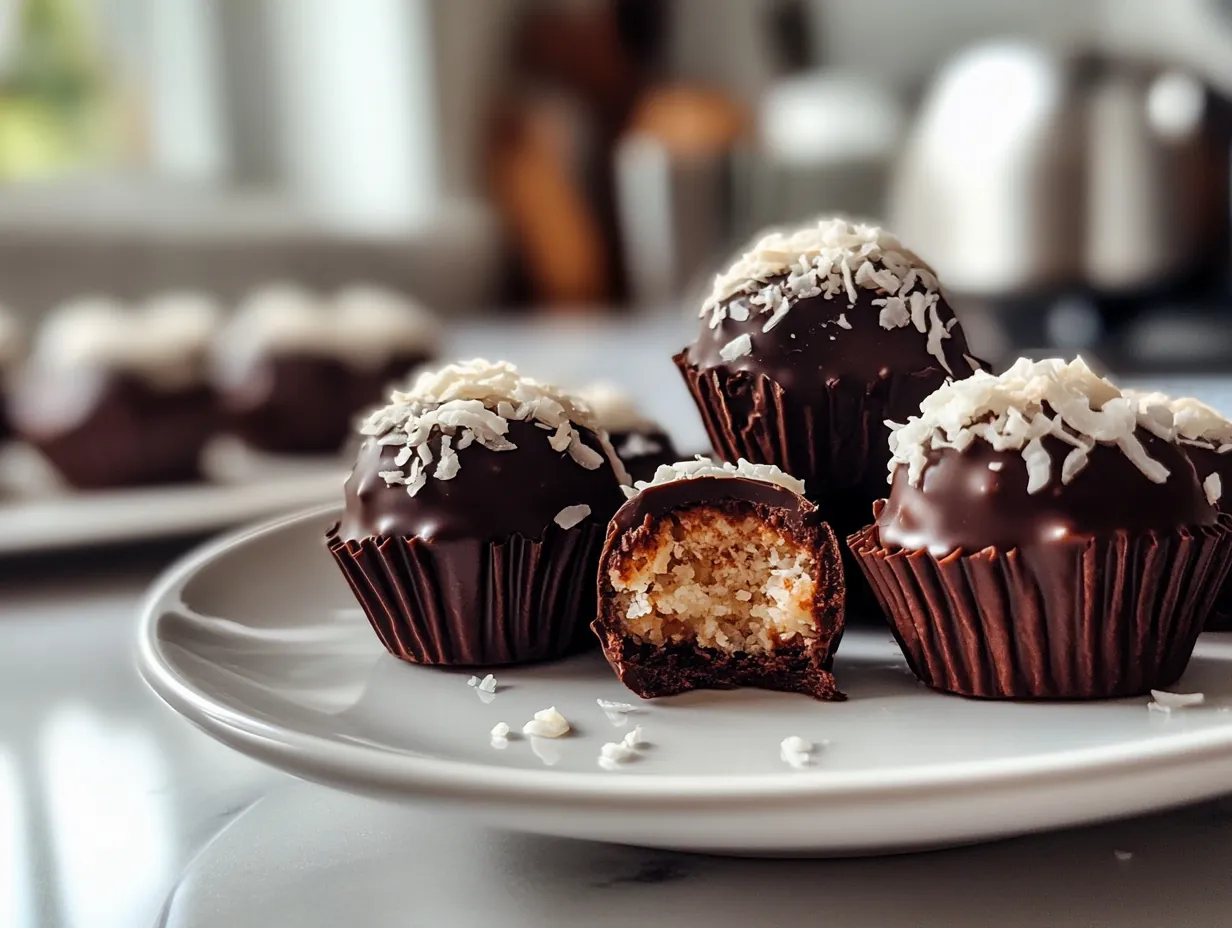Irresistible Healthy Chocolate Coconut Bites for Easy Snacking