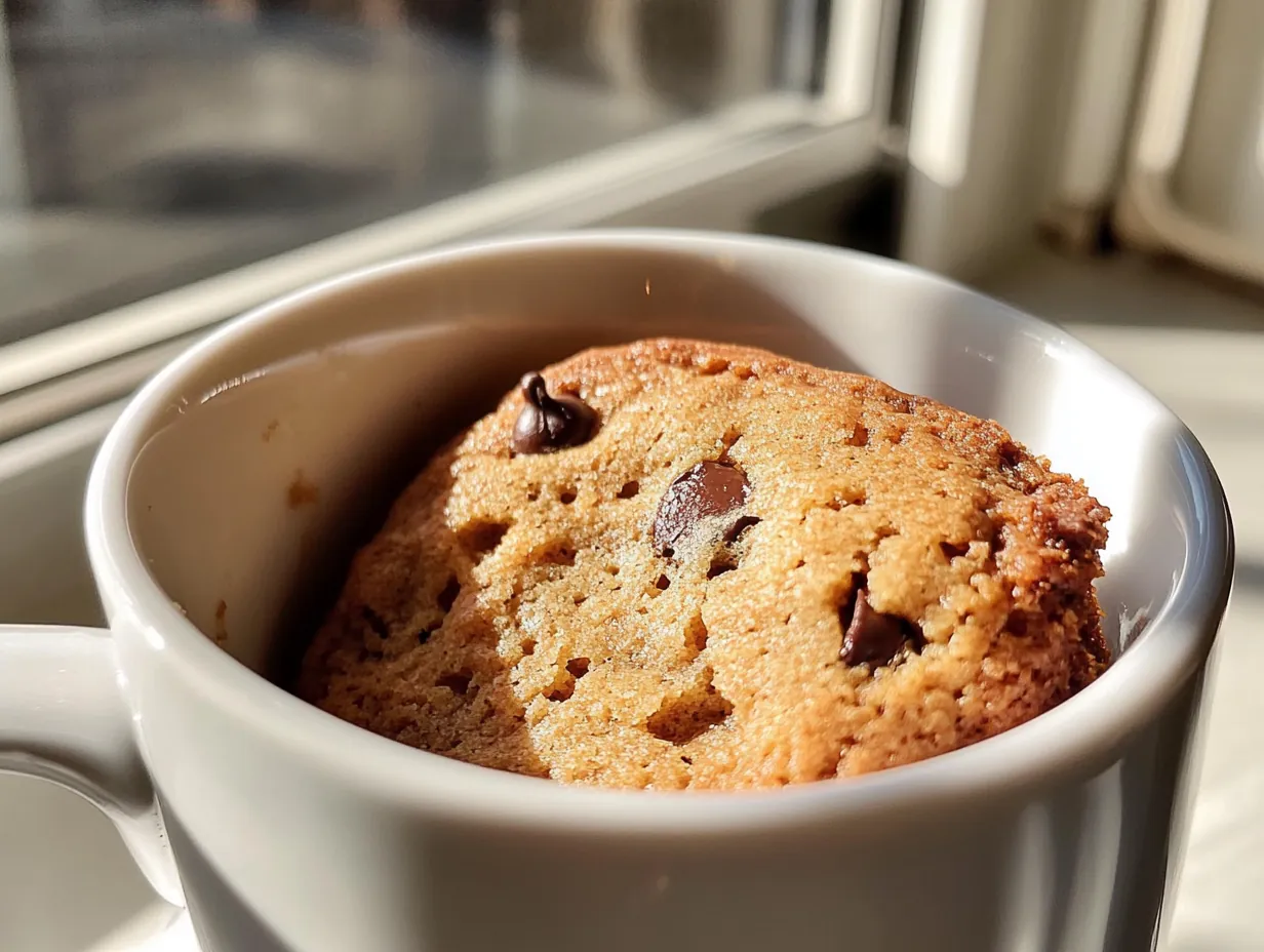 Quick Craving Fix: The Ultimate Easy Microwave Mug Cookie finished dish
